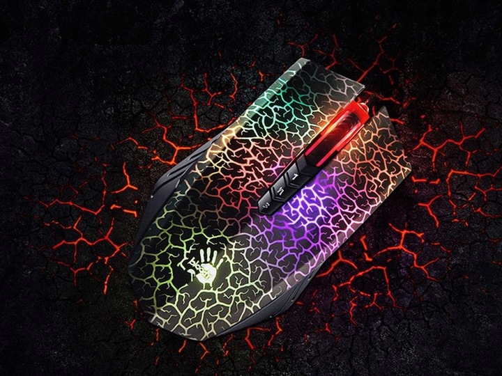 MYSZKA PODŚWIETLANA GAMINGOWA DLA GRACZY A4TECH A70 PRZEWODOWA + PODKŁADKA