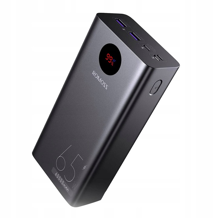 Romoss Powerbank PEA40 Pro 40000mAh 65W Wyświetlacz LED USB USB-C QC 4.0 PD
