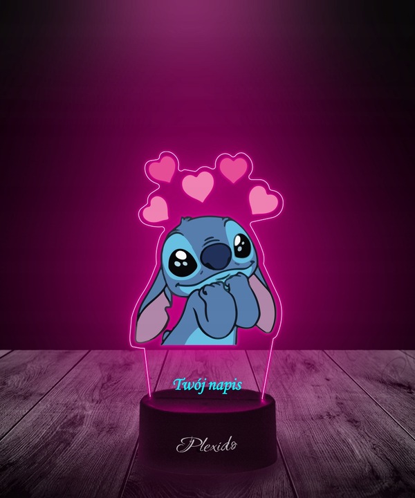Lampka na biurko UV Statuetka Led Bajka Lilo i Stich Prezent dla Dziecka