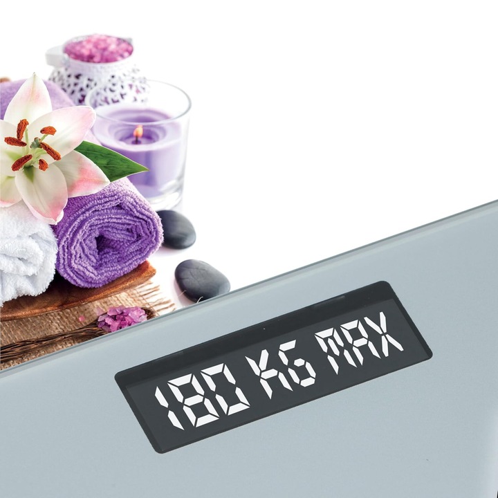 WAGA ŁAZIENKOWA ELEKTRONICZNA SZKLANA LCD PRECYZYJNA 180KG GRUNDIG