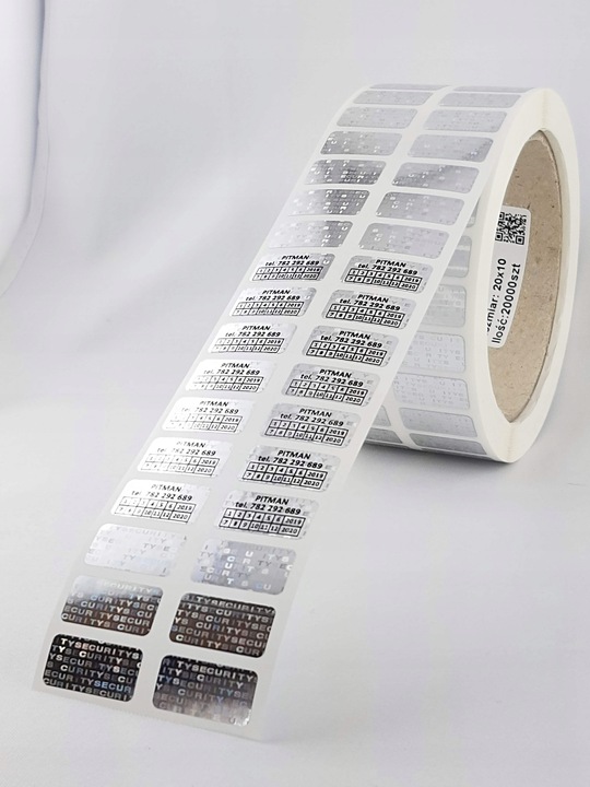 PLOMBA HOLOGRAM SECURITY VOID 20*10 mm - 1000 szt