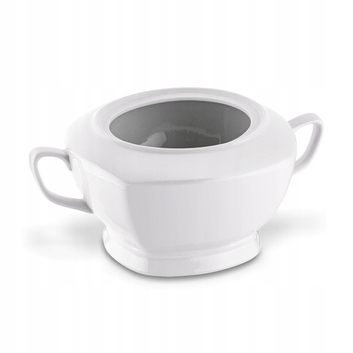 WAZA do ZUPY ROSOŁU biała waza do barszczu 2,5L ZASTAWA STOŁOWA Tadar