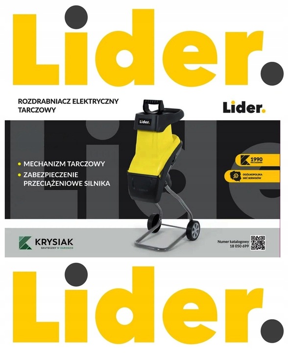 ROZDRABNIACZ ELEKTRYCZNY SAMOZASYSAJĄCY RĘBAK DO GAŁĘZI GŁADKOLUFOWY
