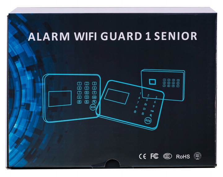 BEZPRZEWODOWY ALARM LCD GSM APP SYRENY POLSKI