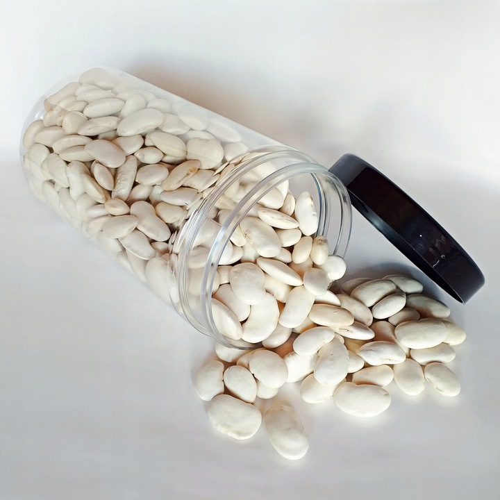 6szt pojemnik na żywność 1250ml słoik PET na produkty sypkie zestaw 1,25l