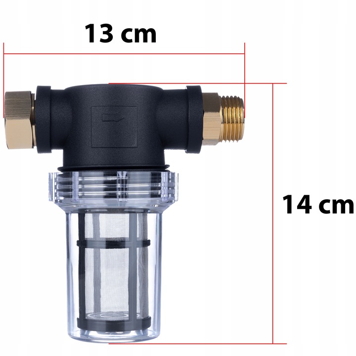 UNIWERSALNY FILTR WODY DO KRANU MYJKI MAUZERA INSTALACYJNY 3/4” PIACH