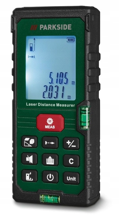 PARKSIDE PLEM 50 D5 - DALMIERZ DO WNĘTRZ LASEROWY z LCD, POMIAR 0,05 -