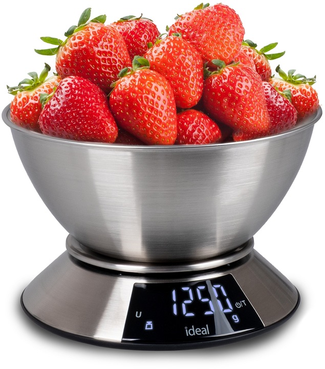 Waga kuchenna IDEAL elektroniczna z MISKĄ PRECYZYJNA DOTYKOWY PANEL