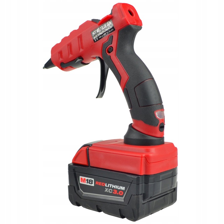PISTOLET DO KLEJU NA GORĄCO DO BATERII DO MILWAUKEE 18V KLEJ GRATIS