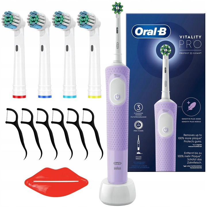 SZCZOTECZKA ELEKTRYCZNA DO ZĘBÓW ORAL-B VITALITY PRO D103 LILAC +