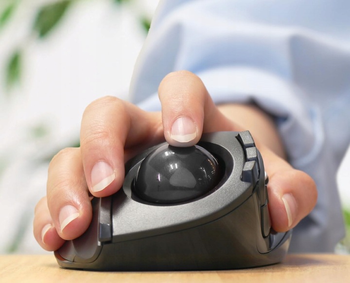 Mysz trackballowa ELECOM DEFT, bezprzewodowa 2,4GHz funkcja 8 przycisków