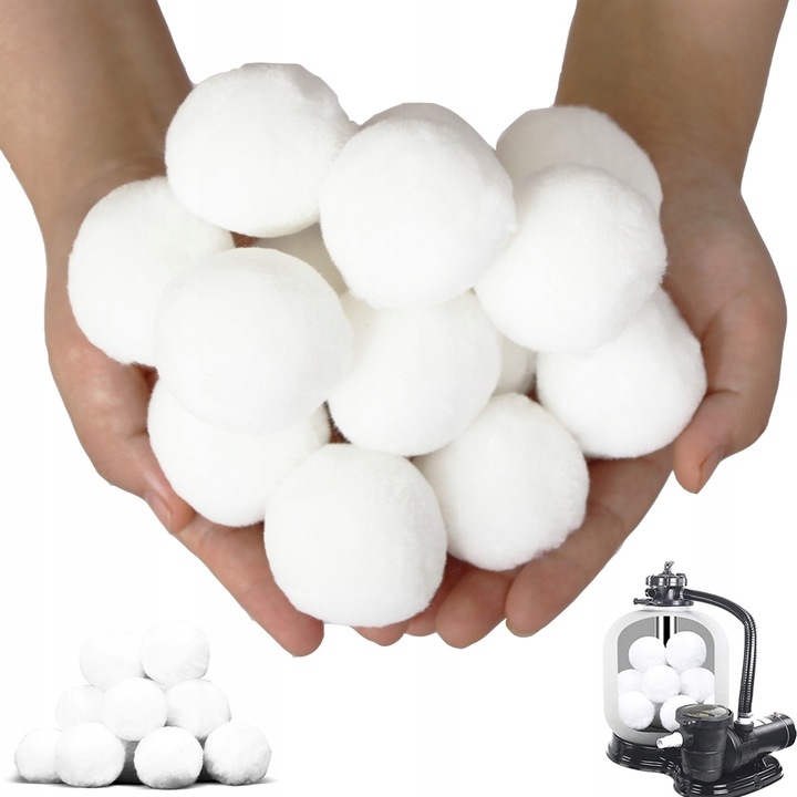 FILTER BALLS Kulki FILTRACYJNE filtrujące do BASENU pomp PIASKOWYCH 700g