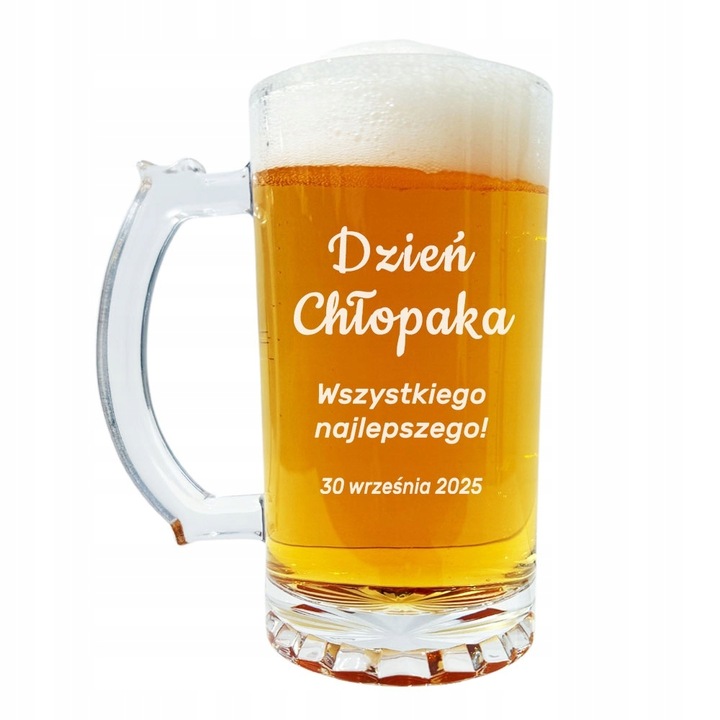 SZKLANY KUFEL Z GRAWEREM 500ml PREZENT NA DZIEŃ CHŁOPAKA dla kolegi z