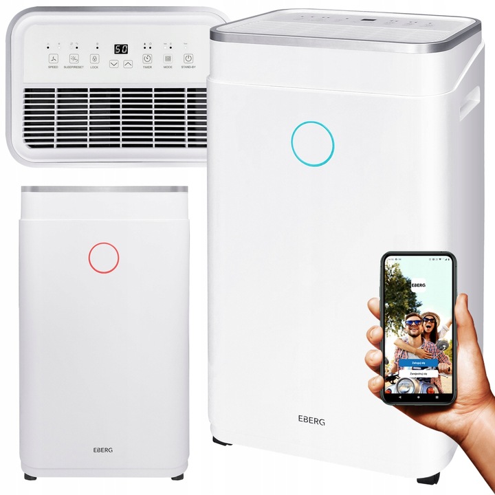 Osuszacz powietrza EBERG AZARI pochłaniacz 20l/24h +WiFi +TIMER