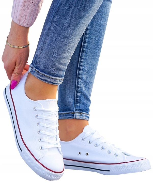 Białe Trampki Tenisówki All White 39