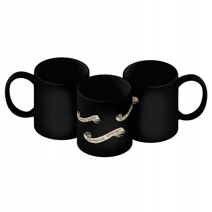 Kubek magiczny 330ml Mapa Huncwotów 004 Harry Potter Czarny PREZENT