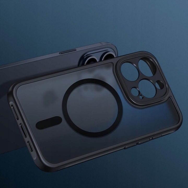 Etui do iPhone 16 Pro do MagSafe MATT CASE WZMACNIANE 360° Szkło 5D PREMIUM