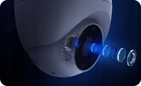 KAMERA IP WEWNĘTRZNA ZEWNĘTRZNA KOPUŁOWA EZVIZ CS-H4 DETEKCJA RUCHU WIFI