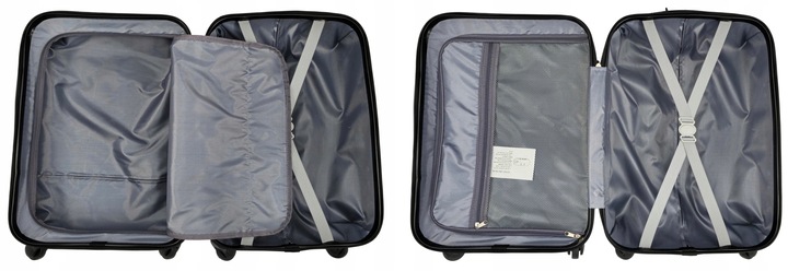 LEKKA WALIZKA PODRÓŻNA ŚREDNIA 4 KÓŁKA POJEMNA 24" - XL - MOCNA