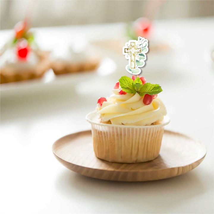 PIKERY pierwsza KOMUNIA Święta IHS dekoracja 6 szt