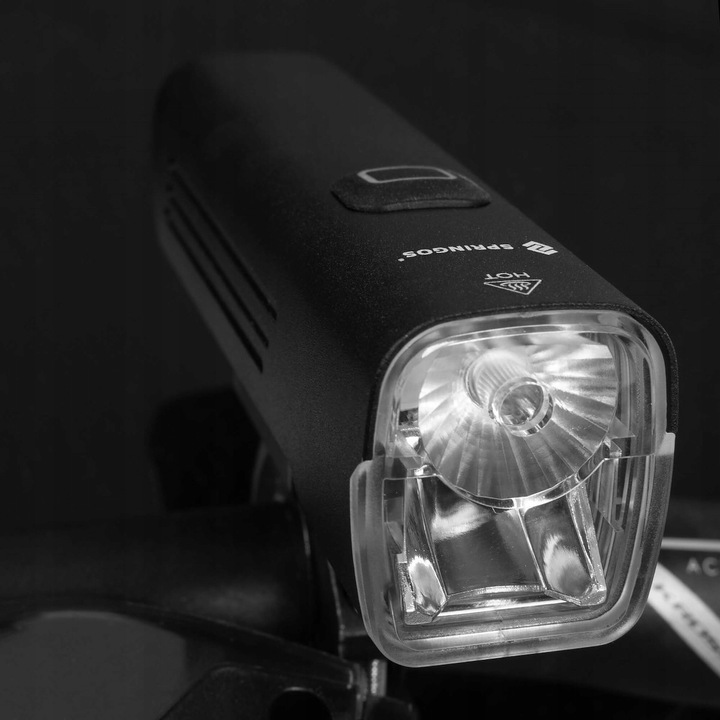 LAMPKA ROWEROWA LED PRZÓD TYŁ MOCNA 1000lm ZESTAW ROWER 4800mAh ALUMINIUM