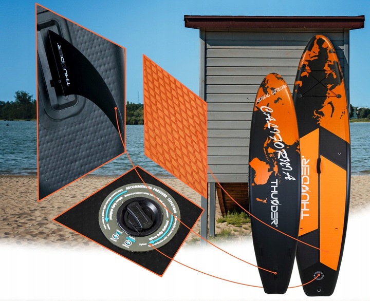 Deska SUP 365CM paddle board do pompowania plecak + wiosło Thunder
