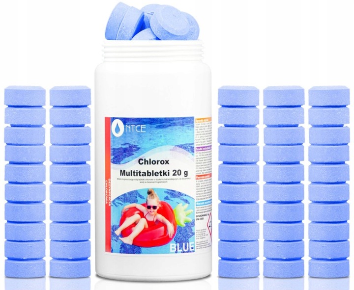 CHLOR DO BASENU TABLETKI MULTIFUNKCYJNE 20G BLUE