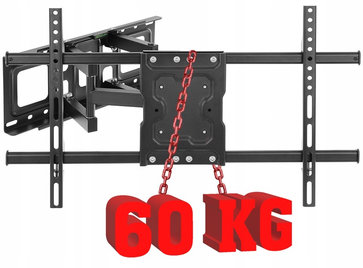 EXTRA MOCNY Uchwyt do Telewizora Wieszak TV 32-85 cal Uniwersalny TEST 60kg