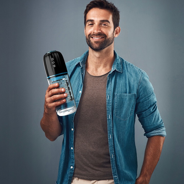 Automatyczny masturbator męski z 7 ruchami pchającymi i obrotowymi