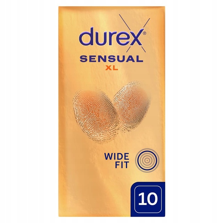 ULTRA CIENKIE Prezerwatywy DUREX SENSUAL XL szersze INVISIBLE lateks
