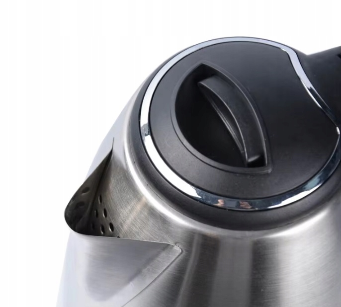 CZAJNIK ELEKTRYCZNY BEZPRZEWODOWY 1500W 2L DUŻY SREBRNY STAL