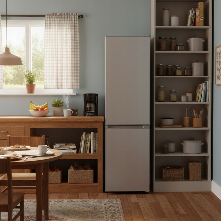 Lodówka No Frost Smith&Brown SFBF-532-SE3 175cm 225L Srebrna