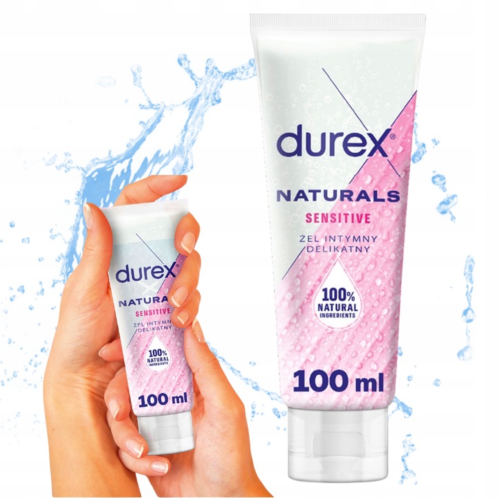 Durex Naturals Sensitive Delikatny Żel Intymny 100 ml Nawilżający z