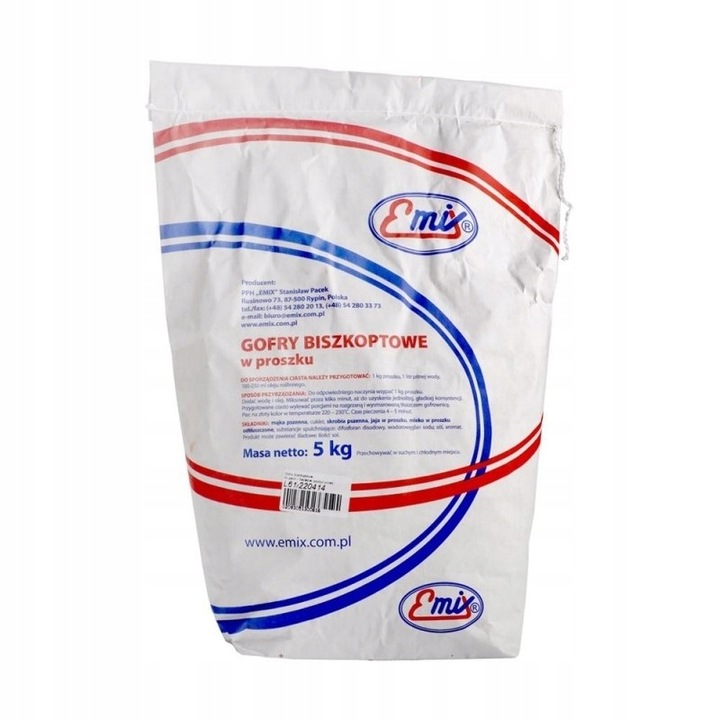 Ciasto na gofry biszkoptowe 5 kg. Gofry Emix gotowe ciasta w proszku