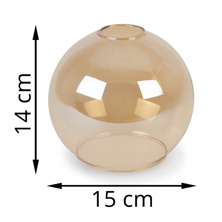 ELEGANCKI SZKLANY KLOSZ HAGA