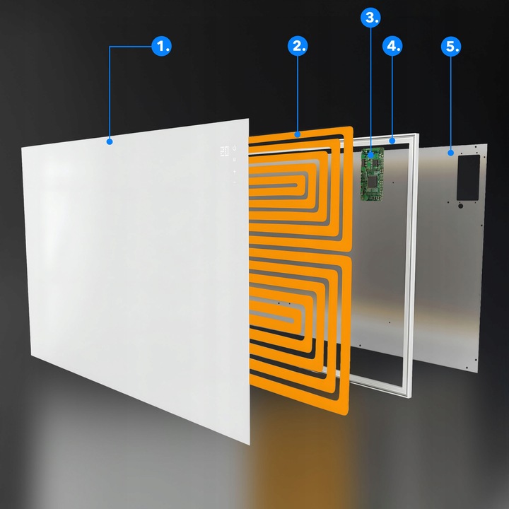 Grzejnik promiennik na podczerwień panel elektryczny EBERG 600W ECO IR WiFi