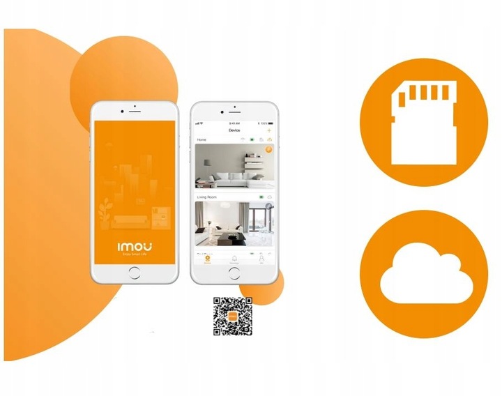 Kamera WiFi 4MPx Zewnętrzna IP IMOU IPC-F42P Bullet 2C Slot SD Mikrofon