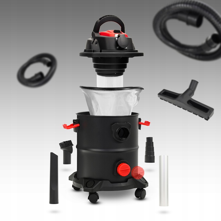 ODKURZACZ PRZEMYSŁOWY POPIOŁU SUCHO MOKRO GNIAZDO 99w1 TURBOSZCZOTKA