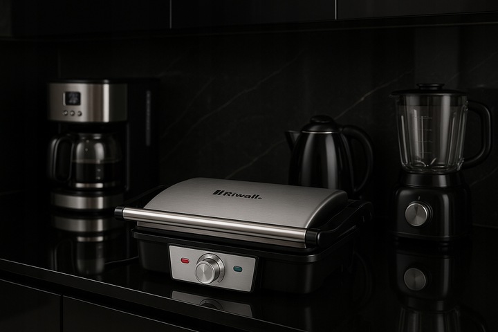 Grill elektryczny opiekacz Riwall Soczysty panini 1800W