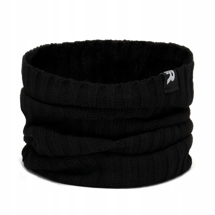 CZARNY KOMPLET MĘSKI CZAPKA + KOMIN TUBA W6