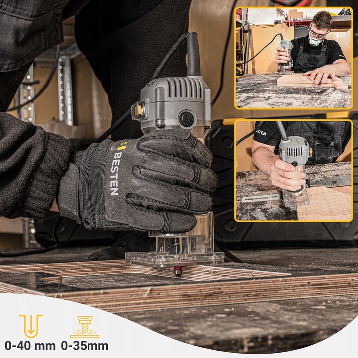 Frezarka górnowrzecionowa 800W do drewna pionowa ręczna do krawędzi