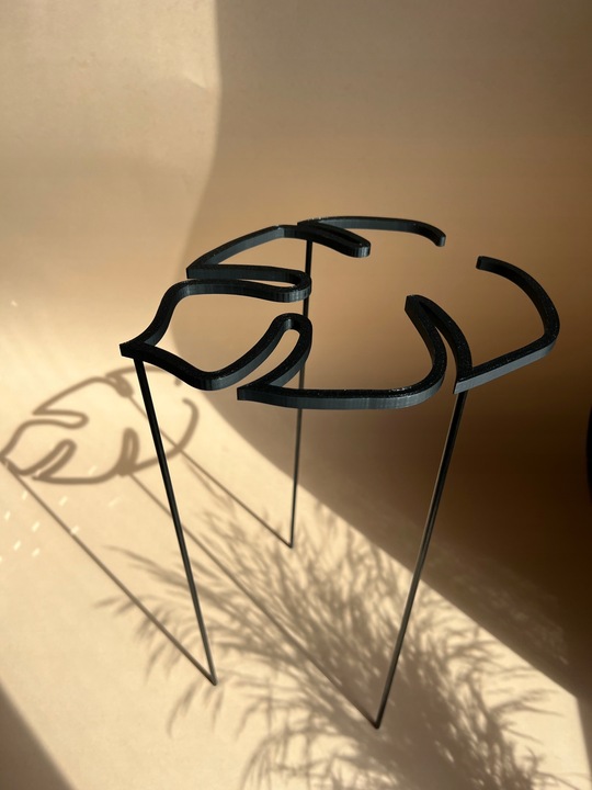 Podpora Roślin Kwiatów Obejma Pierścieniowa Podpórka RING MONSTERA L