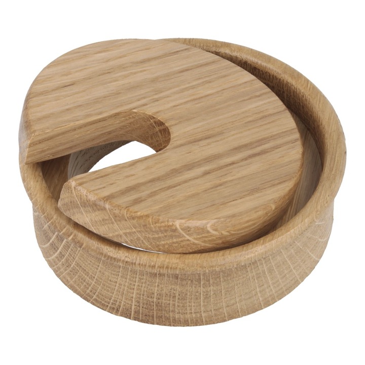 Przepust kabli drewniany przelotka DĄB 80x23mm