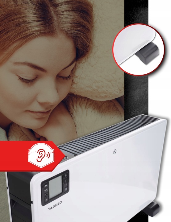 Grzejnik Konwektorowy Turbo Pilot Timer LCD Bardzo Mocny 2300W