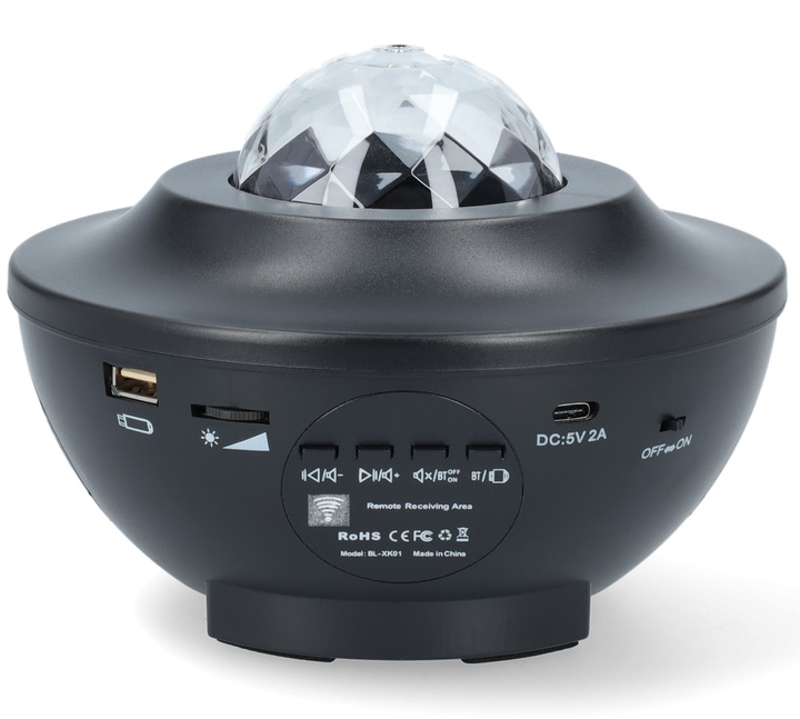 PROJEKTOR GWIAZD RZUTNIK NIEBA LAMPKA NOCNA LED GŁOŚNIK BLUETOOTH + PILOT