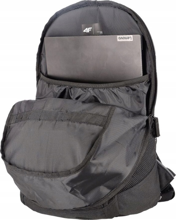 4F PLECAK MIEJSKI PCU005B LAPTOP KIESZEŃ CZARNY- 23L