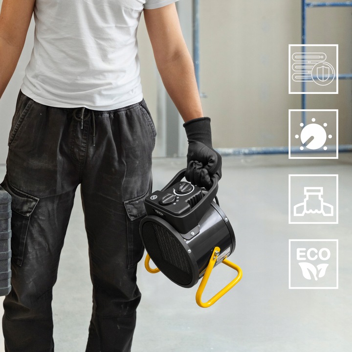 NAGRZEWNICA ELEKTRYCZNA GRZEJNIK 2000W CERAMICZNA FARELKA TERMOSTAT