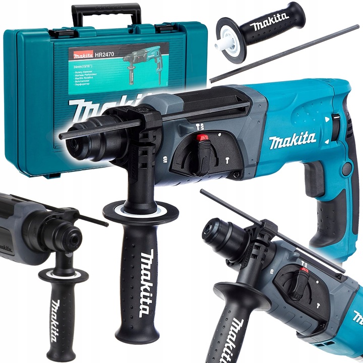 MŁOTOWIERTARKA MAKITA HR2470 SDSPlus - Polec. 100% - 3LAT GW -