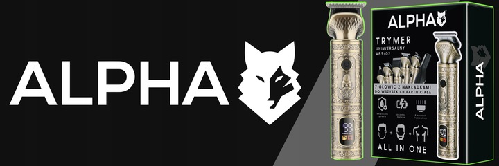 Trymer Alpha Maszynka 7w1, Golarka Do Brody, Do Ciała