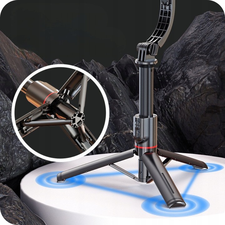 SELFIE STICK STATYW DO TELEFONU TRIPOD Z PILOTEM KIJEK STATYW BLUETOOTH BT